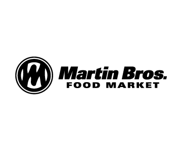 Martin Bros. Food Market logo horizontal black