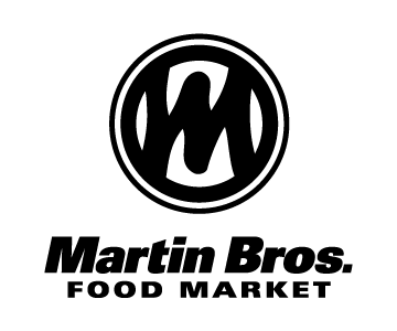 Martin Bros. Food Market logo vertical black