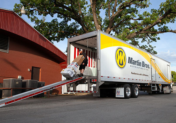 Martin Bros. truck and delivery driver